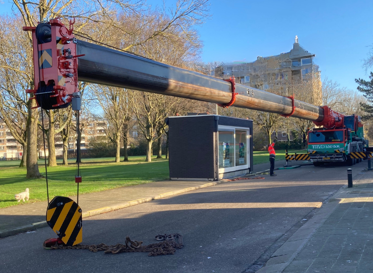 voorbereiding dag aanbouw plaatsen